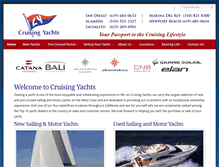 Tablet Screenshot of cruisingyachts.net